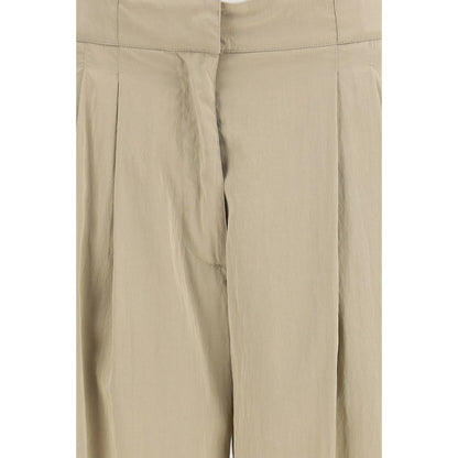 Pantalone Casual The Row in Seta Beige