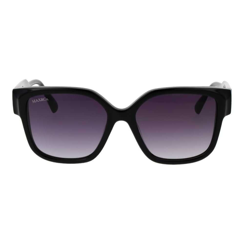 Lunettes de soleil en plastique noir Max & Co