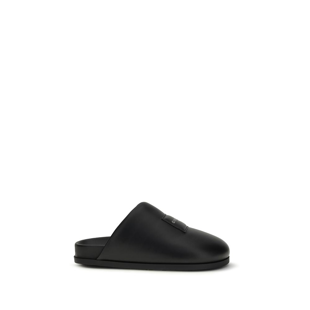Mules Givenchy in pelle di vitello nera Bos Taurus