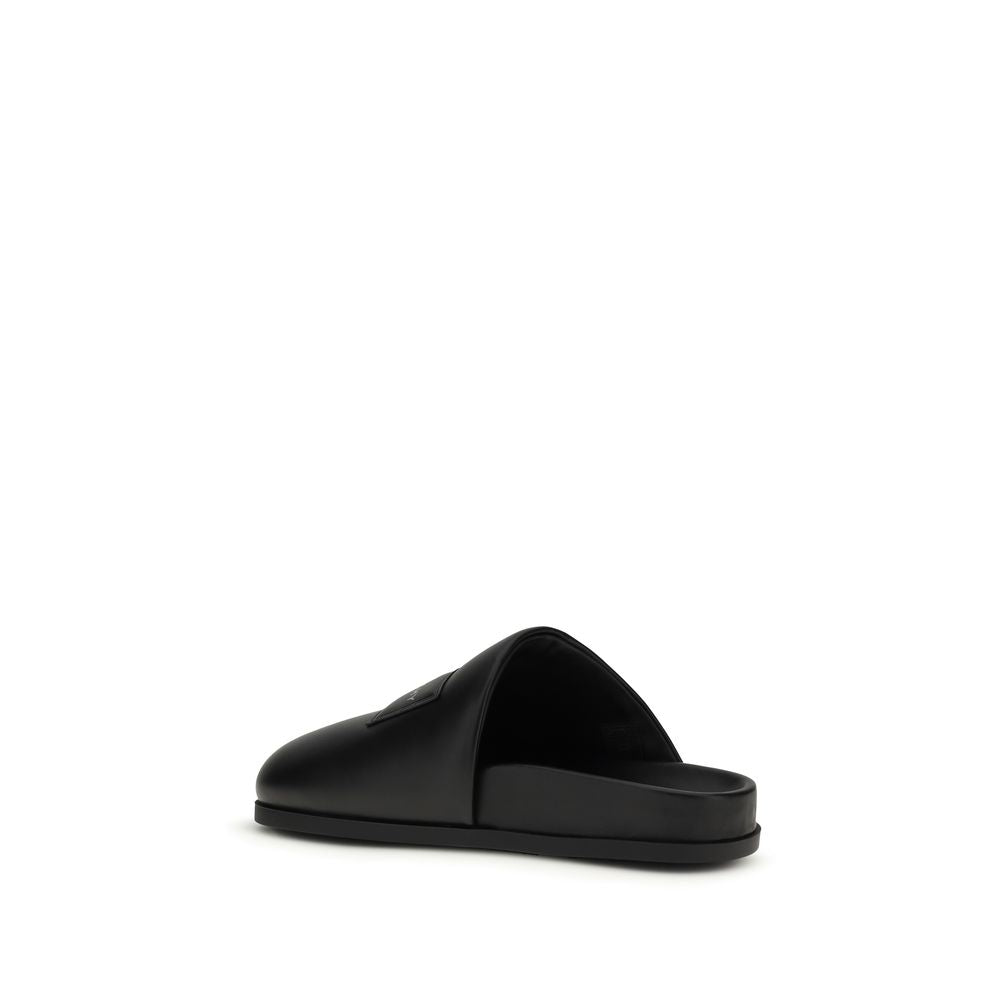Mules Givenchy in pelle di vitello nera Bos Taurus