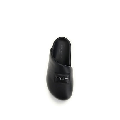 Mules Givenchy in pelle di vitello nera Bos Taurus