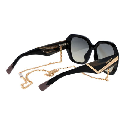 Lunettes de soleil Missoni en acétate noir
