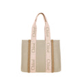 Borsa a Spalla Chloé in Lino Marrone