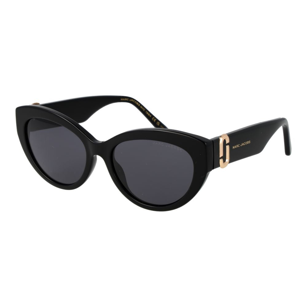 Lunettes de soleil noires en acétate Marc Jacobs