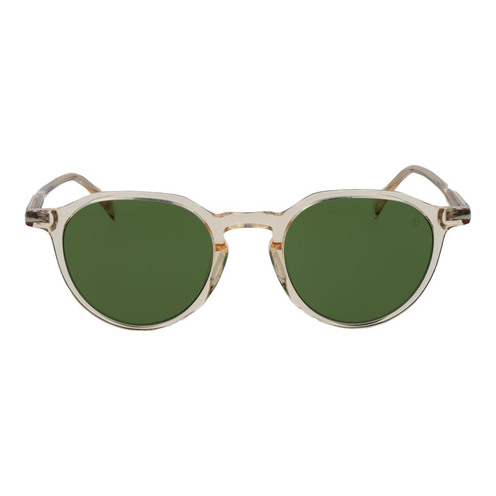 Lunettes de soleil en acétate beige David Beckham