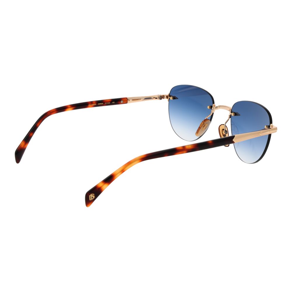 Lunettes de soleil David Beckham en métal doré