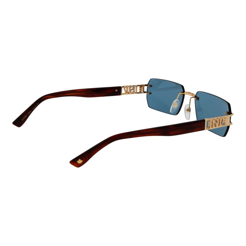 Lunettes de soleil Dsquared² en métal doré