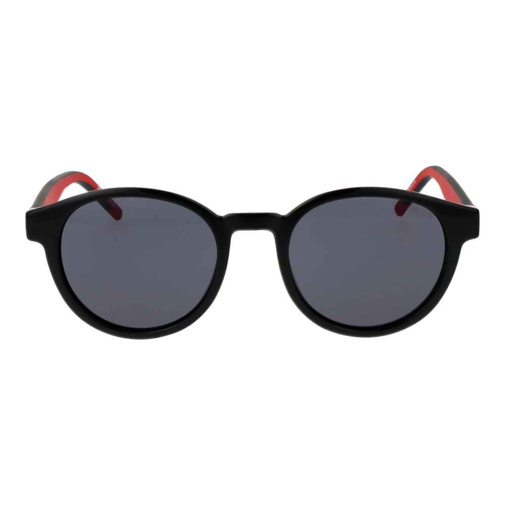 Lunettes de soleil en plastique noir Hugo Boss