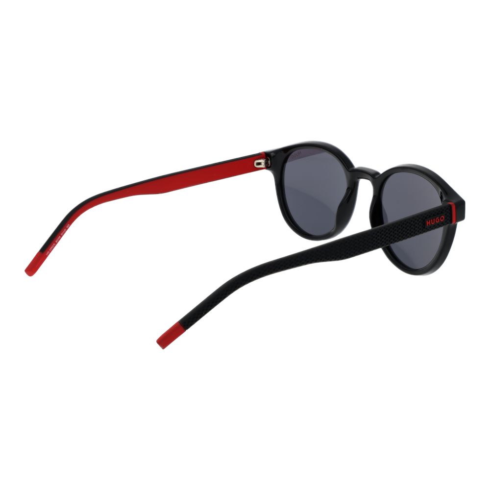 Lunettes de soleil en plastique noir Hugo Boss