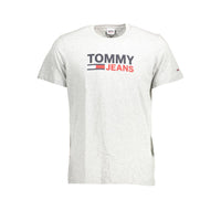 Tommy Hilfiger Grigio Organic Cotton Mens T-Shirt