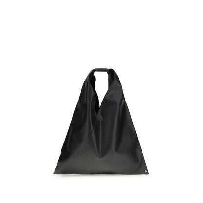 MM6 Black Faux Leather Japanese Bag