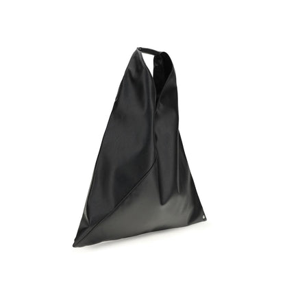 MM6 Black Faux Leather Japanese Bag