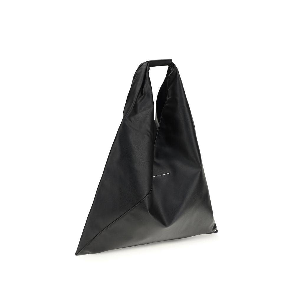 Sac à main MM6 en polyéthylène noir