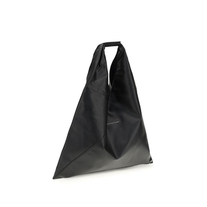 MM6 Black Faux Leather Japanese Bag