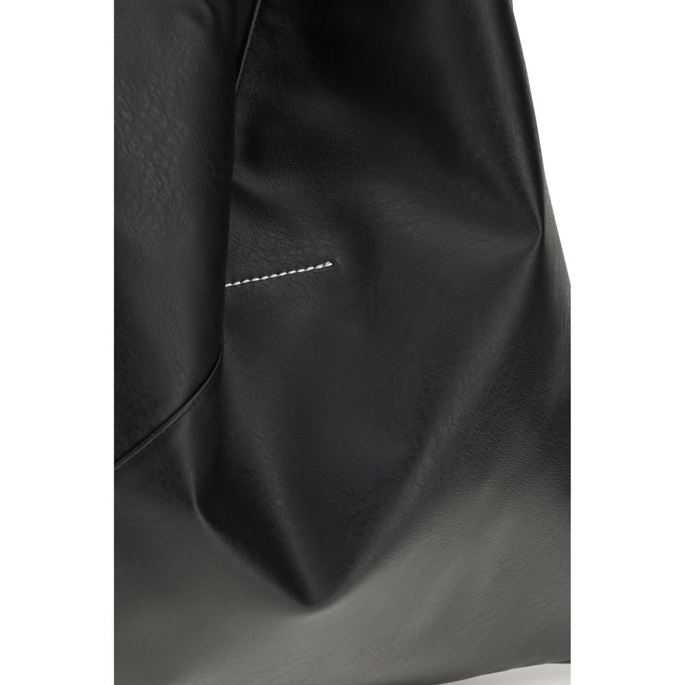 Sac à main MM6 en polyéthylène noir