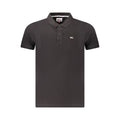Polo da uomo Tommy Hilfiger in cotone nero