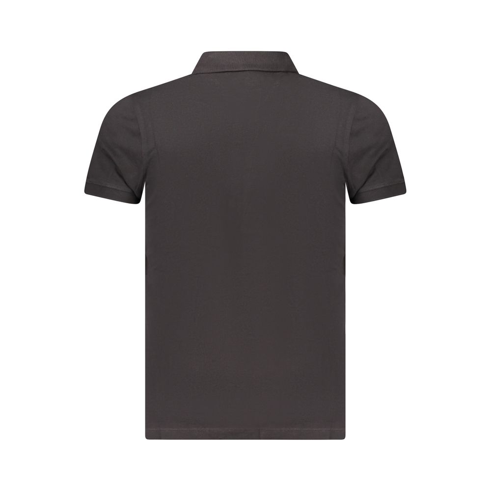 Polo da uomo Tommy Hilfiger in cotone nero