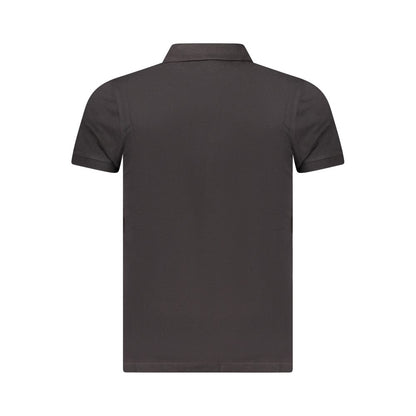 Polo da uomo Tommy Hilfiger in cotone nero