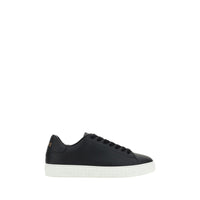 Sneakers basse Versace in pelle di vitello nera Bos Taurus