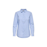 Jacqueline De Yong Blue Cotton Blouse