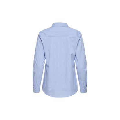 Jacqueline De Yong Blue Cotton Blouse