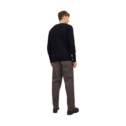 Jack Jones Black Cotton Sweatshirt