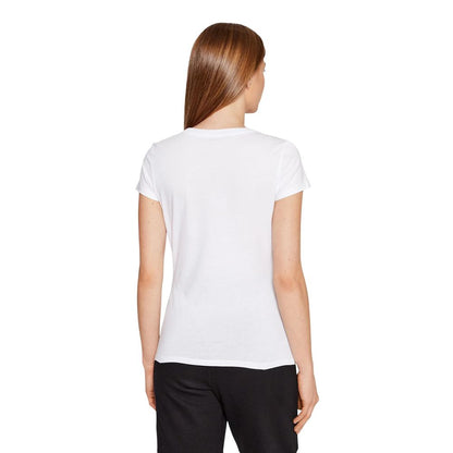T-shirt bianca in cotone Armani Exchange