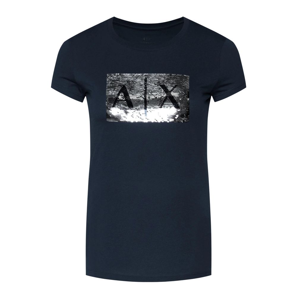 T-shirt Armani Exchange in cotone blu