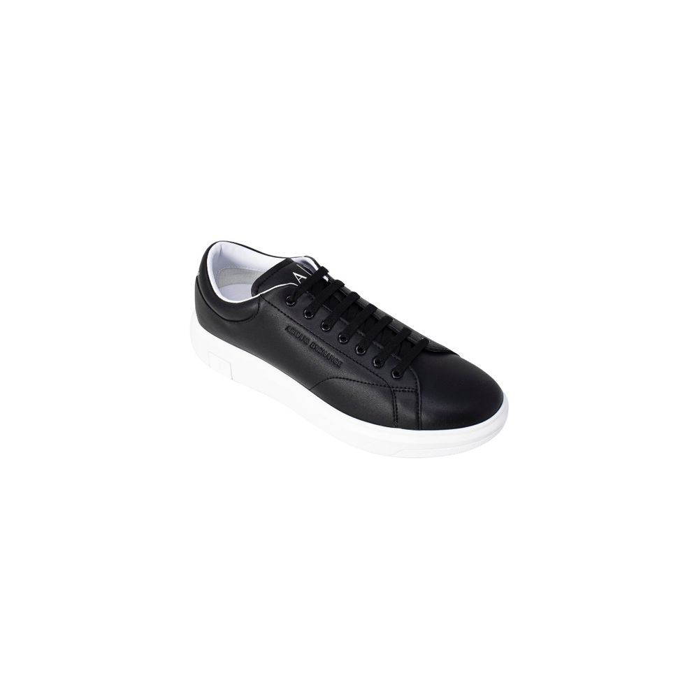 Sneakers basse Armani Exchange in pelle nera