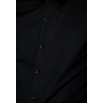 Antony Morato Black Cotton Dress Shirt