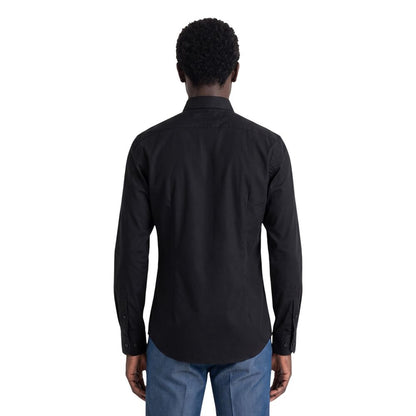 Antony Morato Black Cotton Dress Shirt