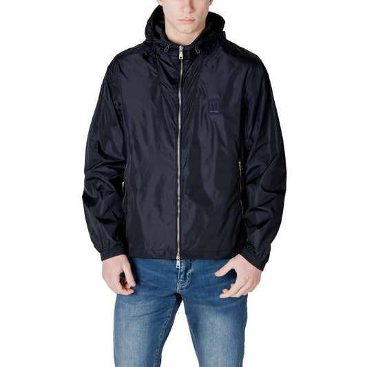Blouson coupe-vent bleu en polyamide Armani Exchange