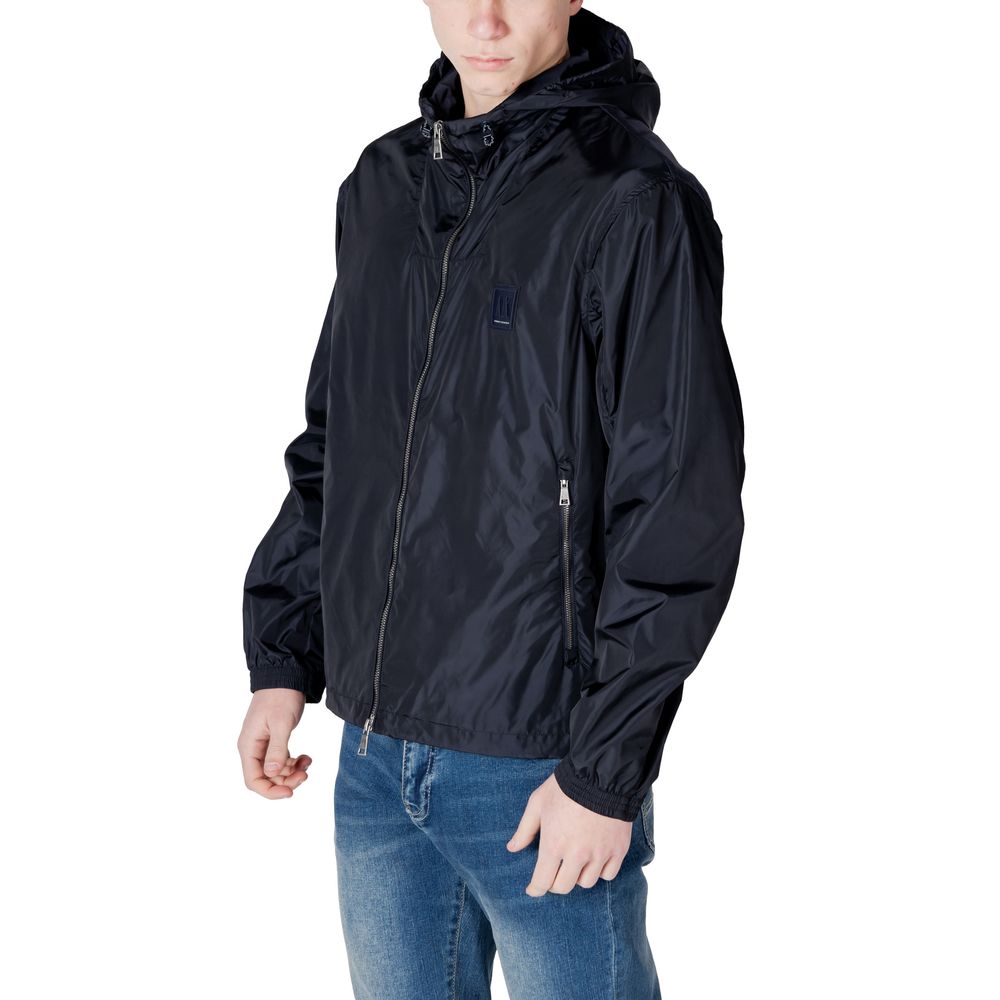Giacca guscio blu Armani Exchange in poliammide