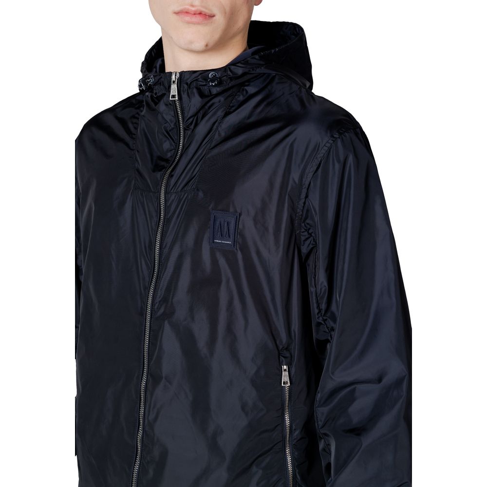 Giacca guscio blu Armani Exchange in poliammide