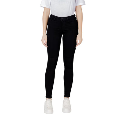 Armani Exchange Black Cotton Skinny Jeans