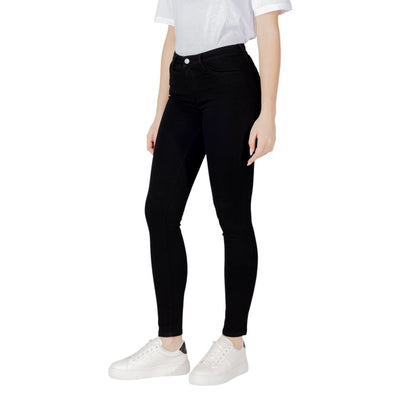 Armani Exchange Black Cotton Skinny Jeans