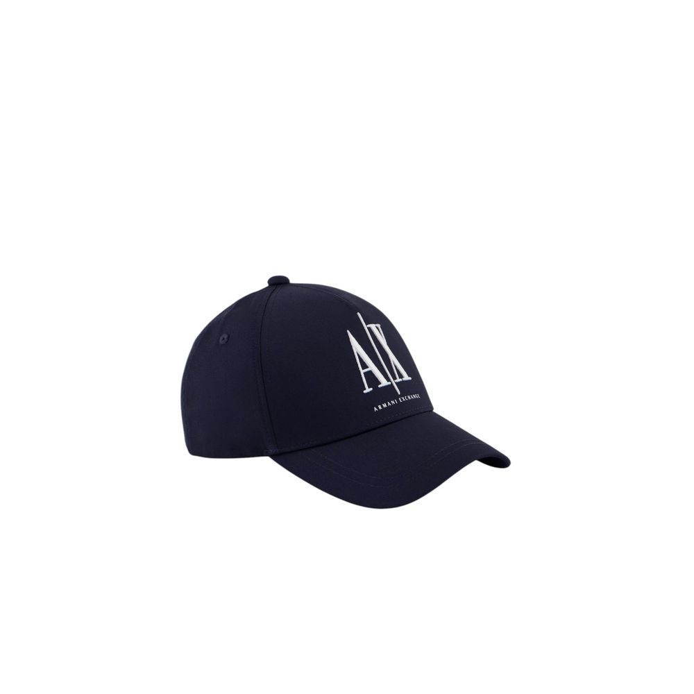 Armani Exchange Blue Cotton Cap (Baseball Hat)