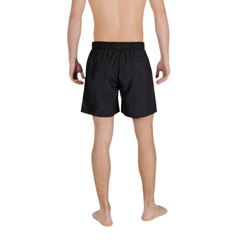 Armani Exchange Black Polyester Swim Shorts