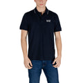 Polo EA7 Emporio Armani in cotone blu