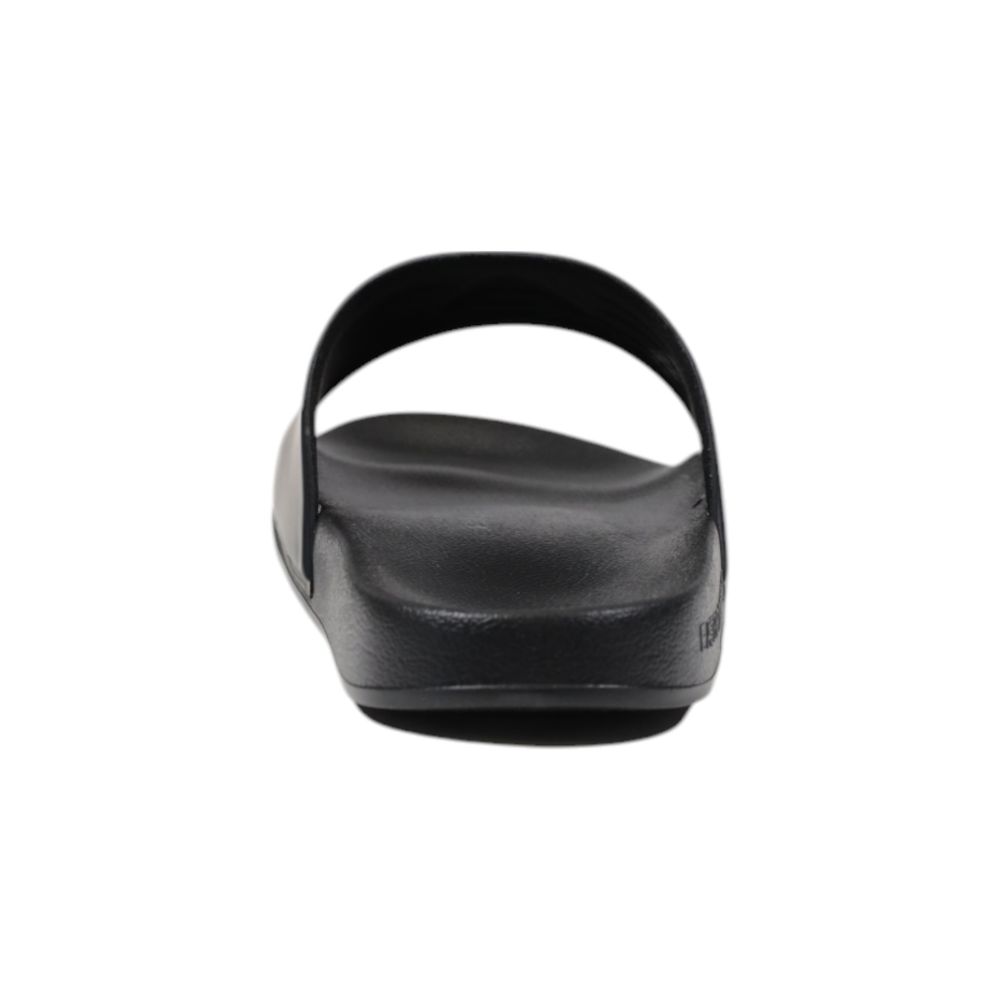 Tongs en PVC noires et blanches EA7 Emporio Armani