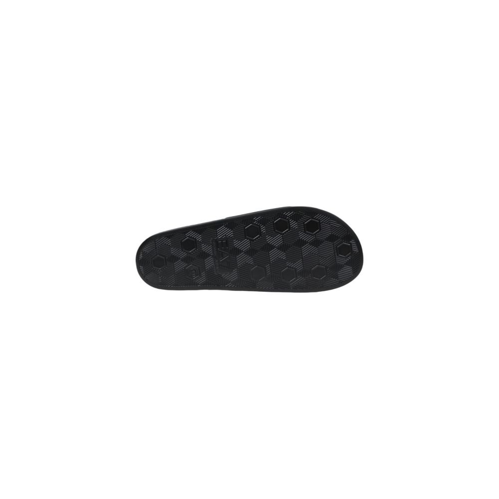 Tongs en PVC noires et blanches EA7 Emporio Armani