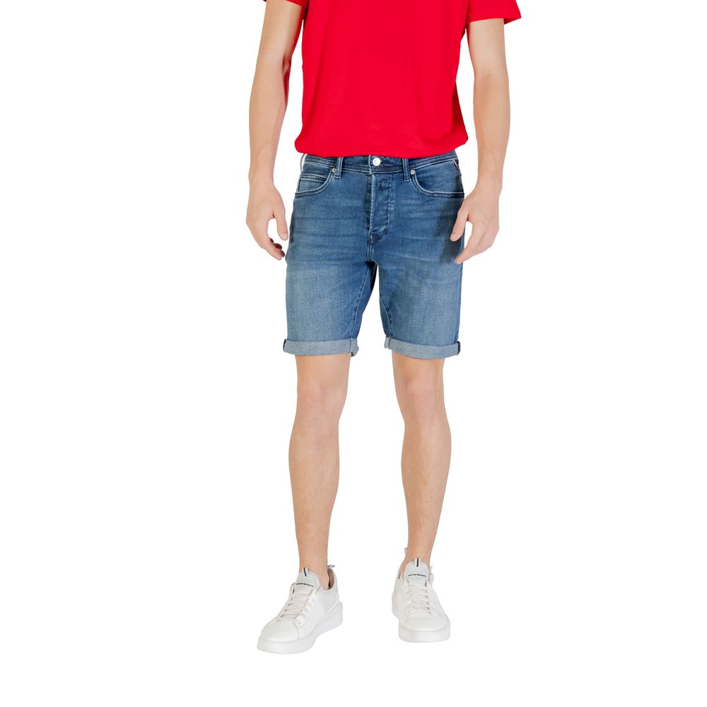 Short Bermuda Replay en Coton Bleu