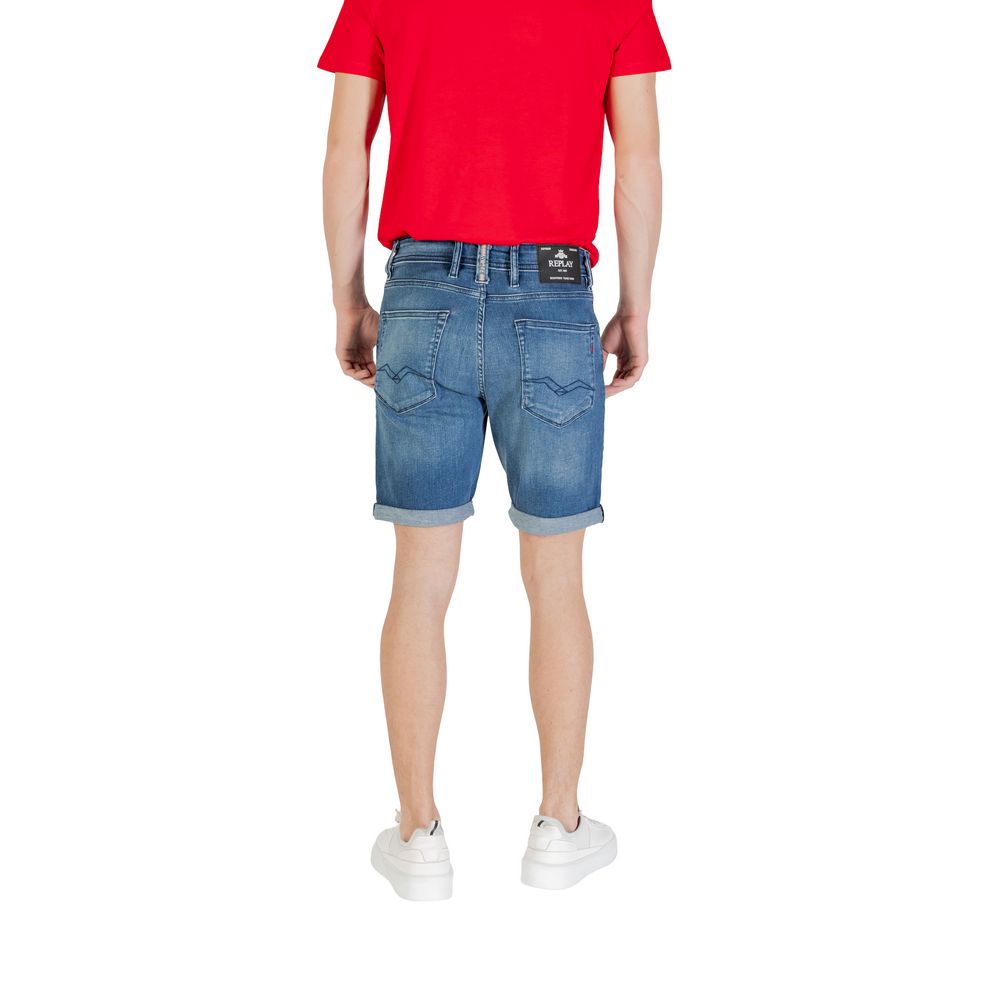 Short Bermuda Replay en Coton Bleu