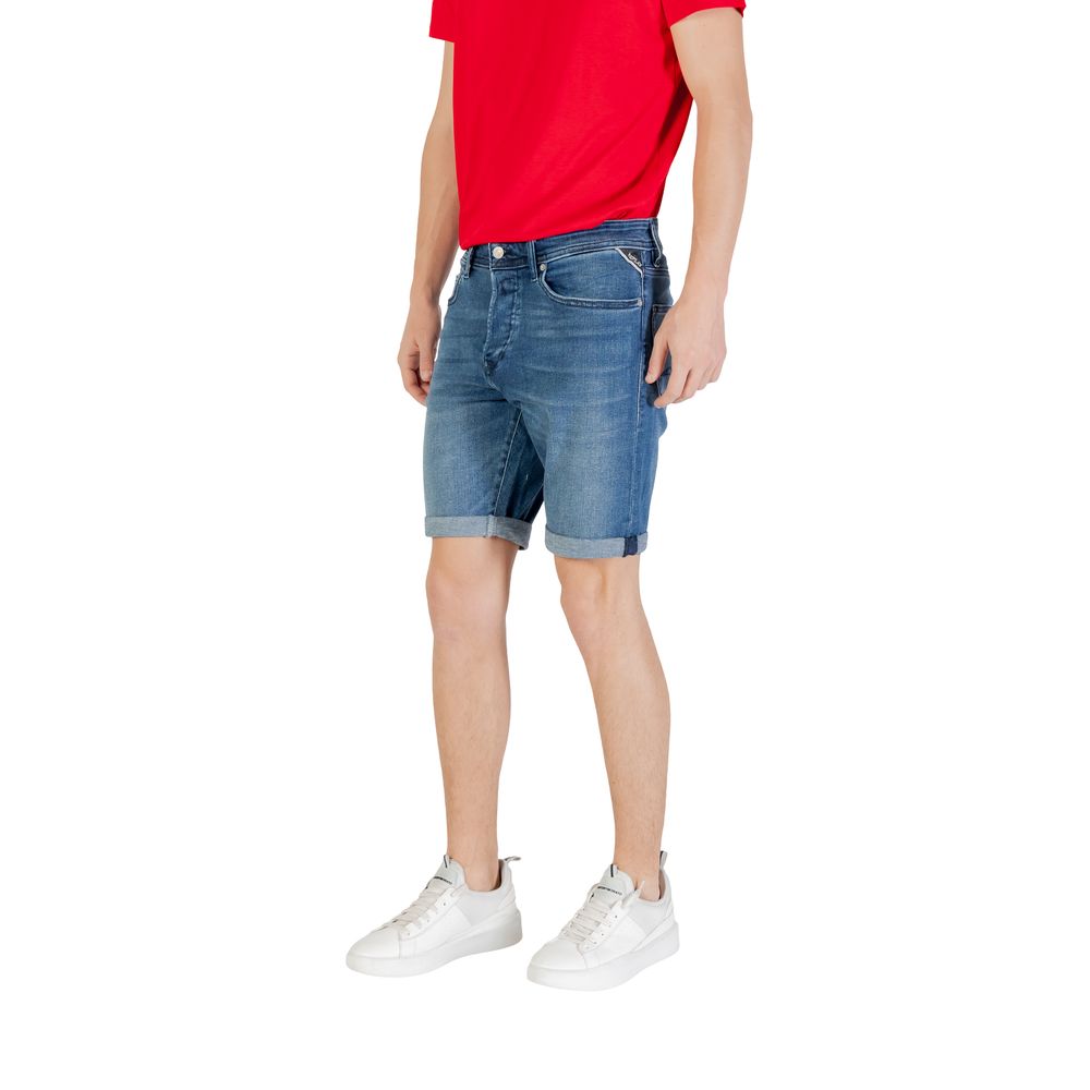 Short Bermuda Replay en Coton Bleu