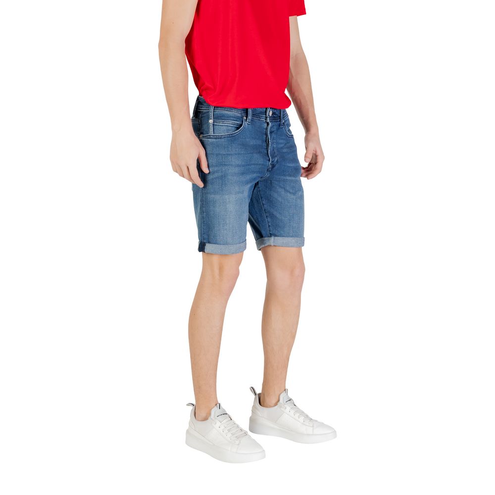 Short Bermuda Replay en Coton Bleu