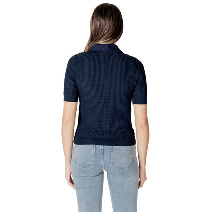 Morgan De Toi Blue Polyester Shortsleeve Shirt