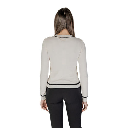 Morgan De Toi Cream Viscose Cardigan