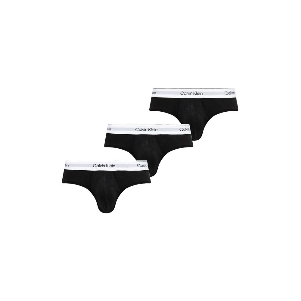 Slip en coton noir et blanc Calvin Klein Underwear