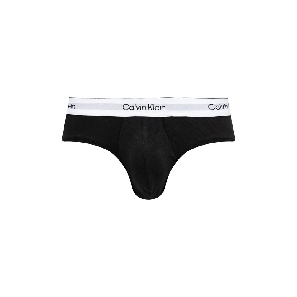 Slip en coton noir et blanc Calvin Klein Underwear