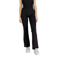 Jacqueline De Yong Black Viscose Flared Pants